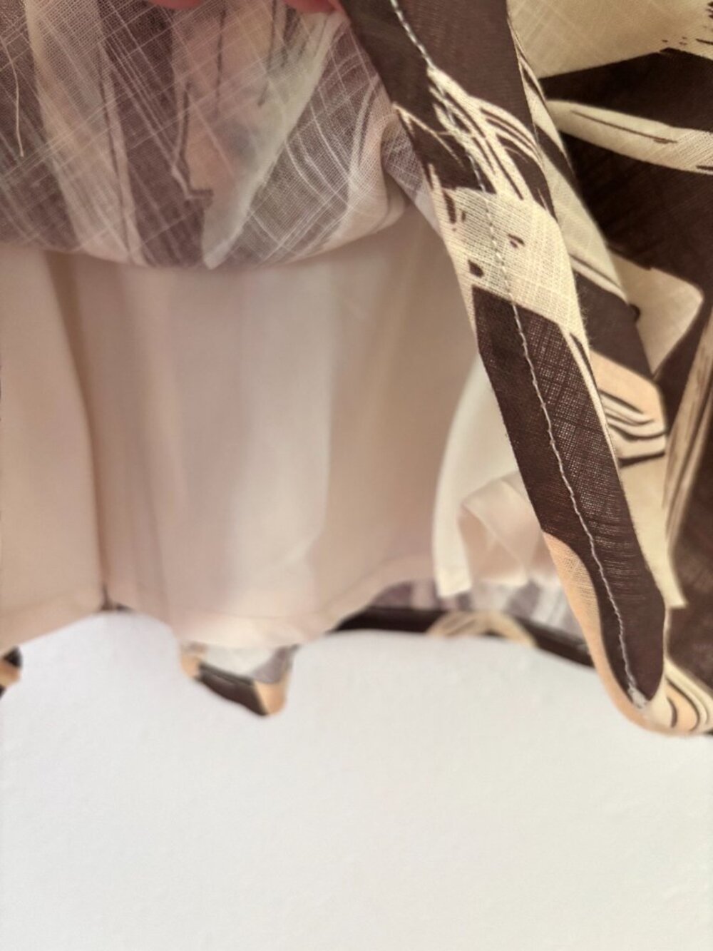 NWT Brown/Cream Backless Mini Dress - Picture 10 of 16